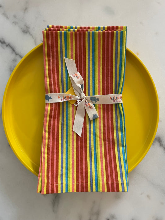 Striped Dinner Napkins