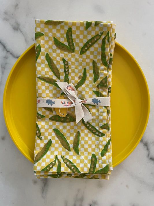 Sugar Snap Pea Dinner Napkins