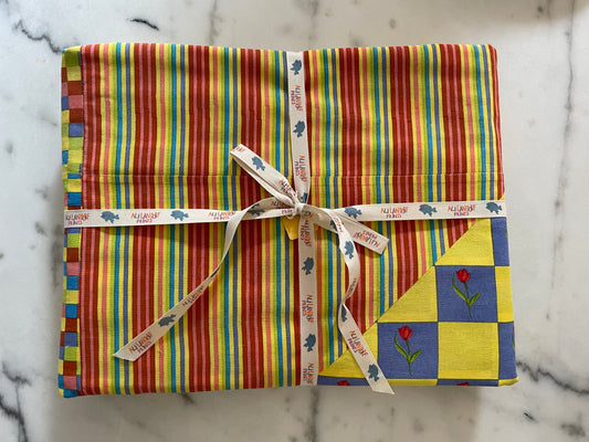Tulip Check Reversible Tablecloth
