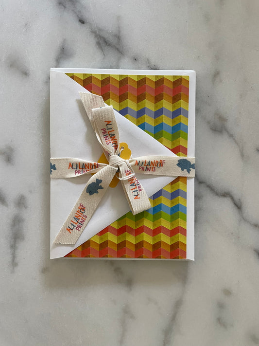 Chevron Printed Notecards