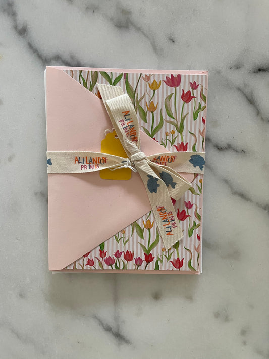 Undulating Tulip Printed Notecards