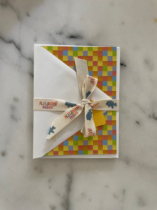 Multi Check Printed Notecards
